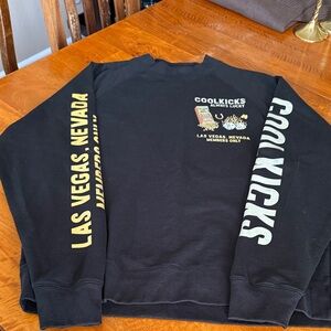 CoolKicksLas Vegas Black Logo Crewneck Sweatshirt